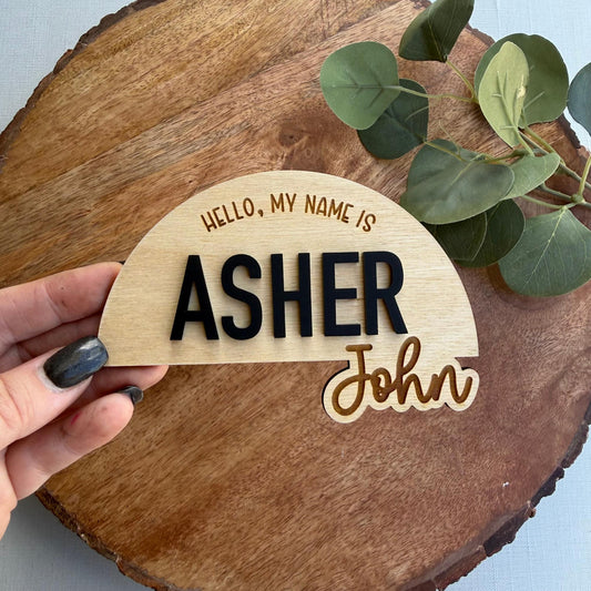 Personalized Baby Name Sign, Newborn Photo Prop, Baby Shower Gift