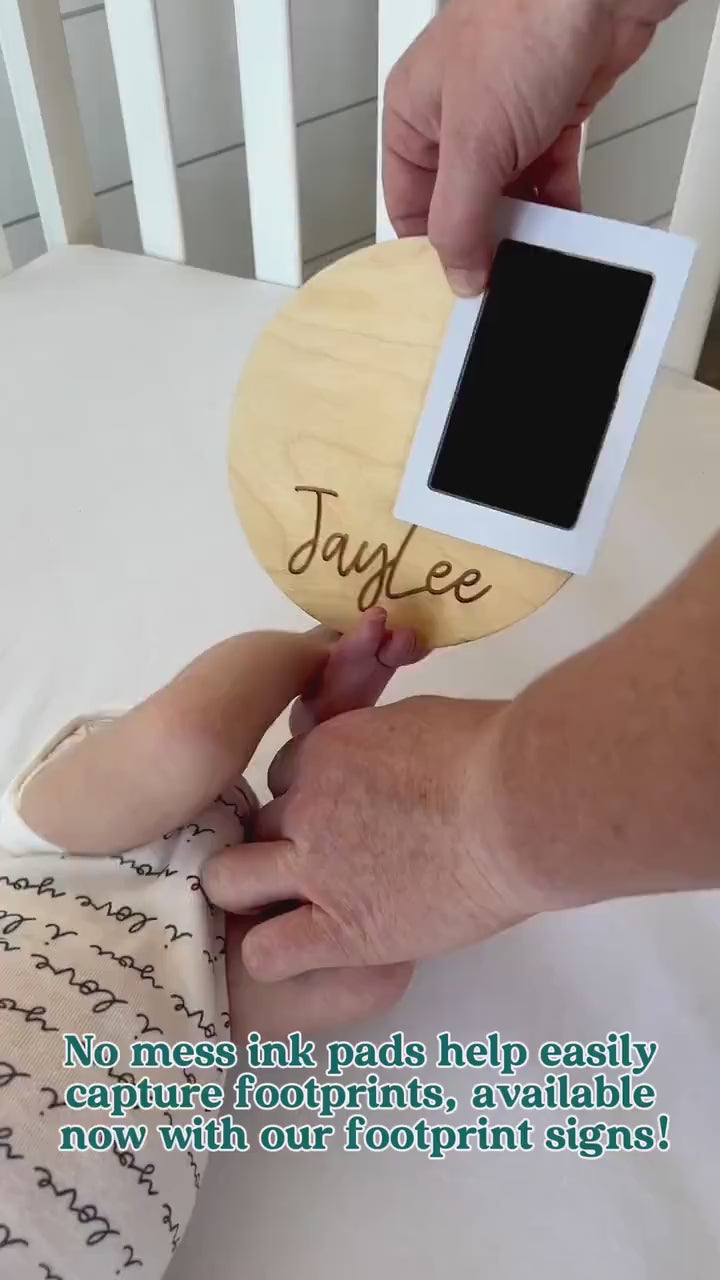 Butterfly Baby Footprint Sign: Personalized Newborn Keepsake