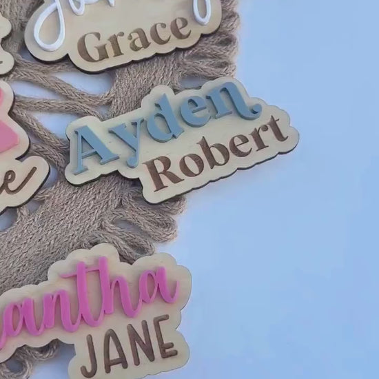 Custom Baby Name Sign for Birth Announcement, Newborn Photos, Shower Gift, Keepsake