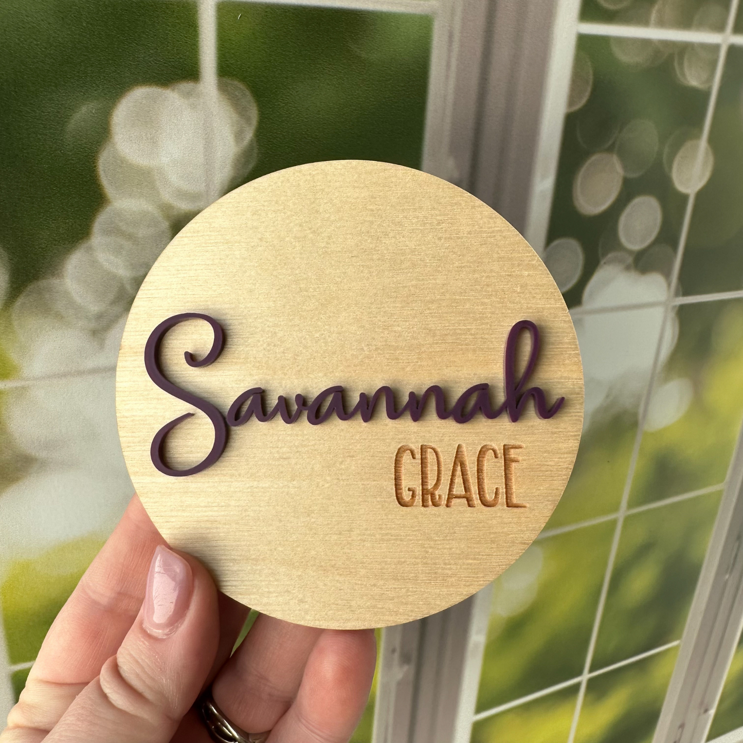 Savannah Grace Baby Name Sign