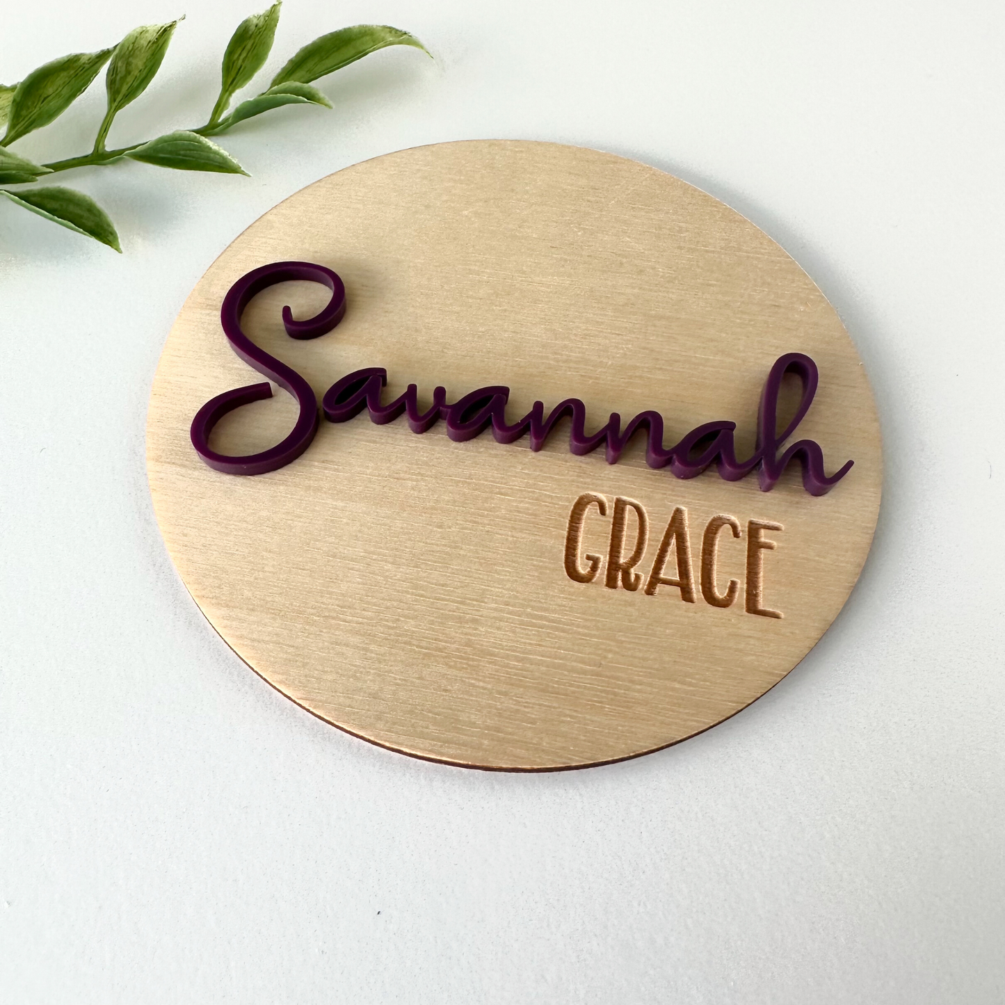 Savannah Grace Baby Name Sign