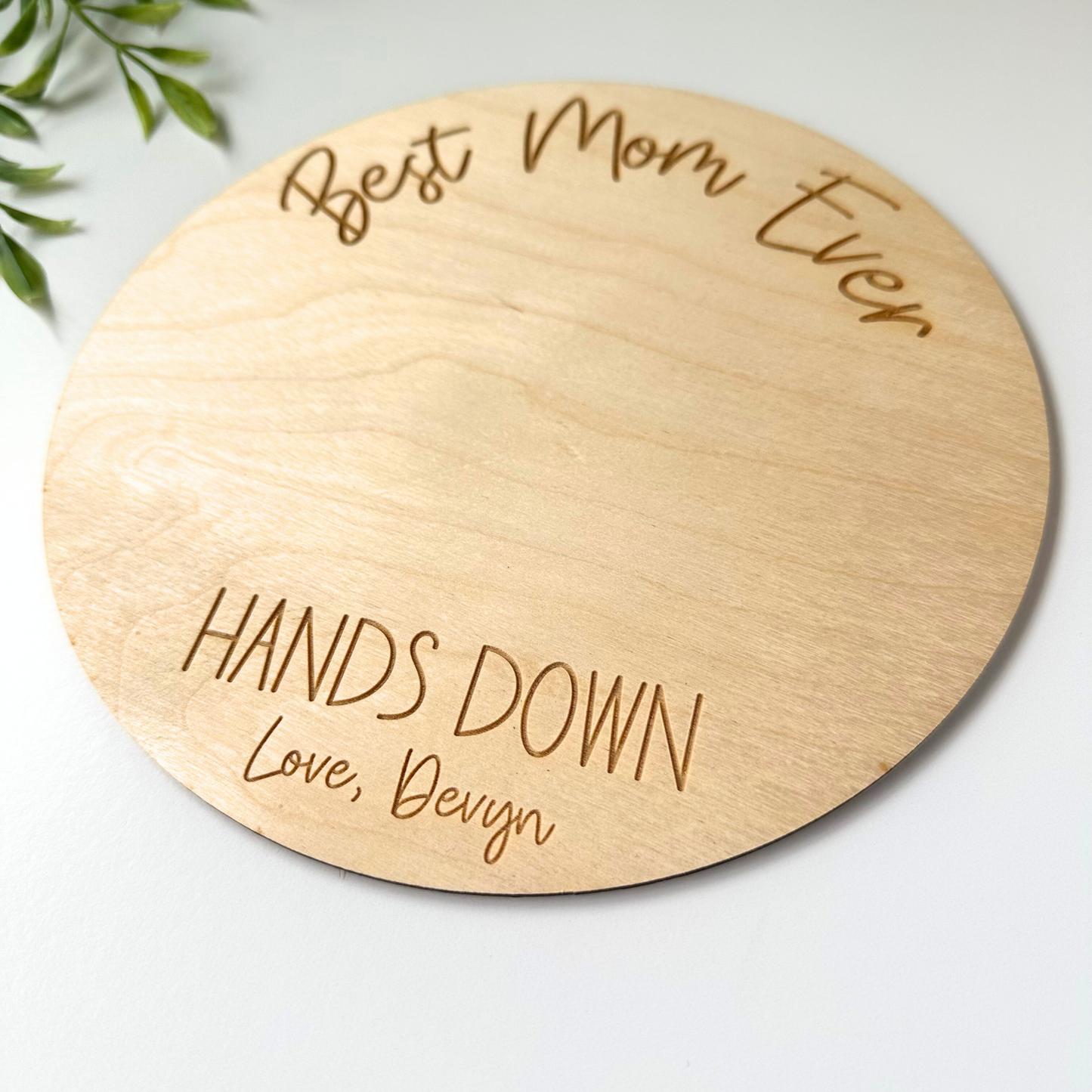 Best Mom Ever, Mother's Day Handprint Sign