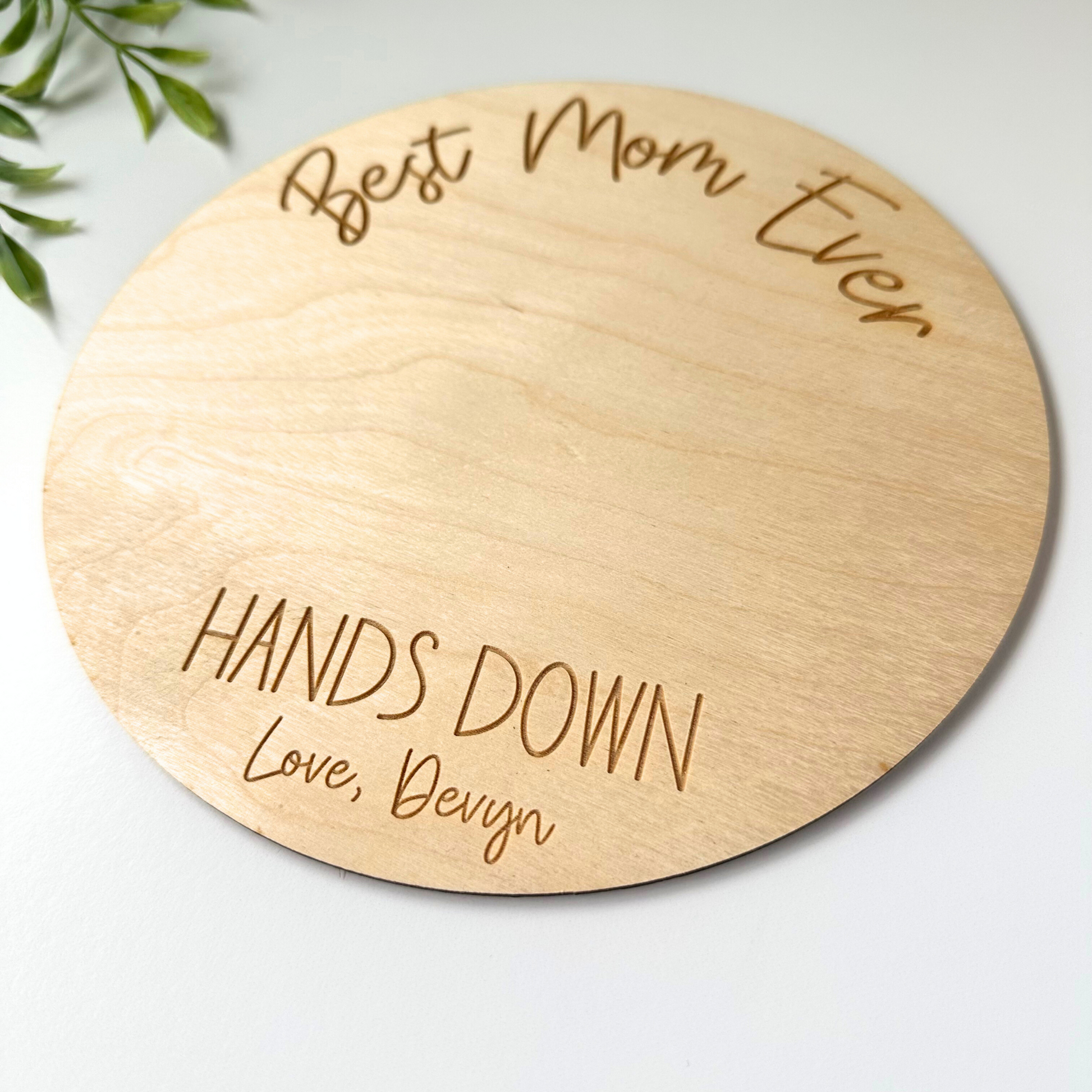 Hallmark : Best Grandma Hands Down Wood Sign Handprint Kit