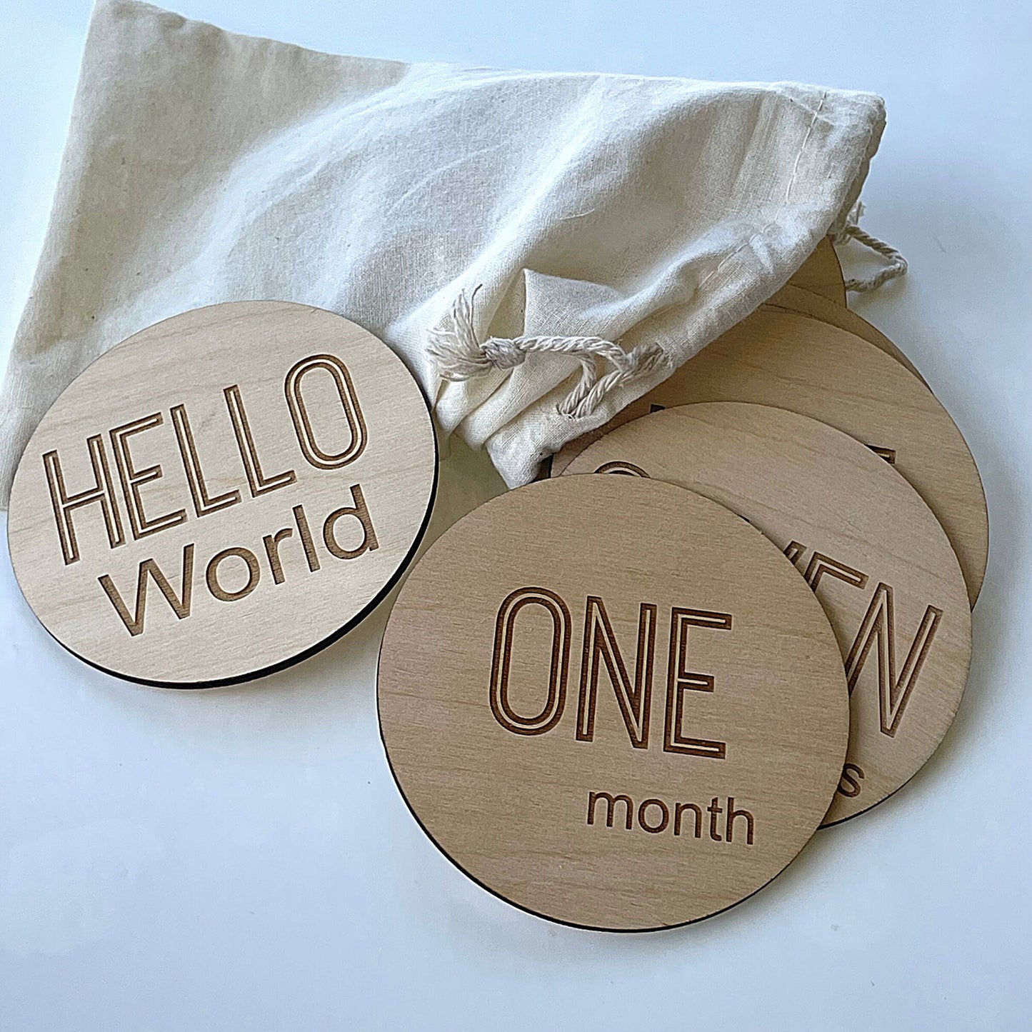 Engraved Monthly Milestone Cards