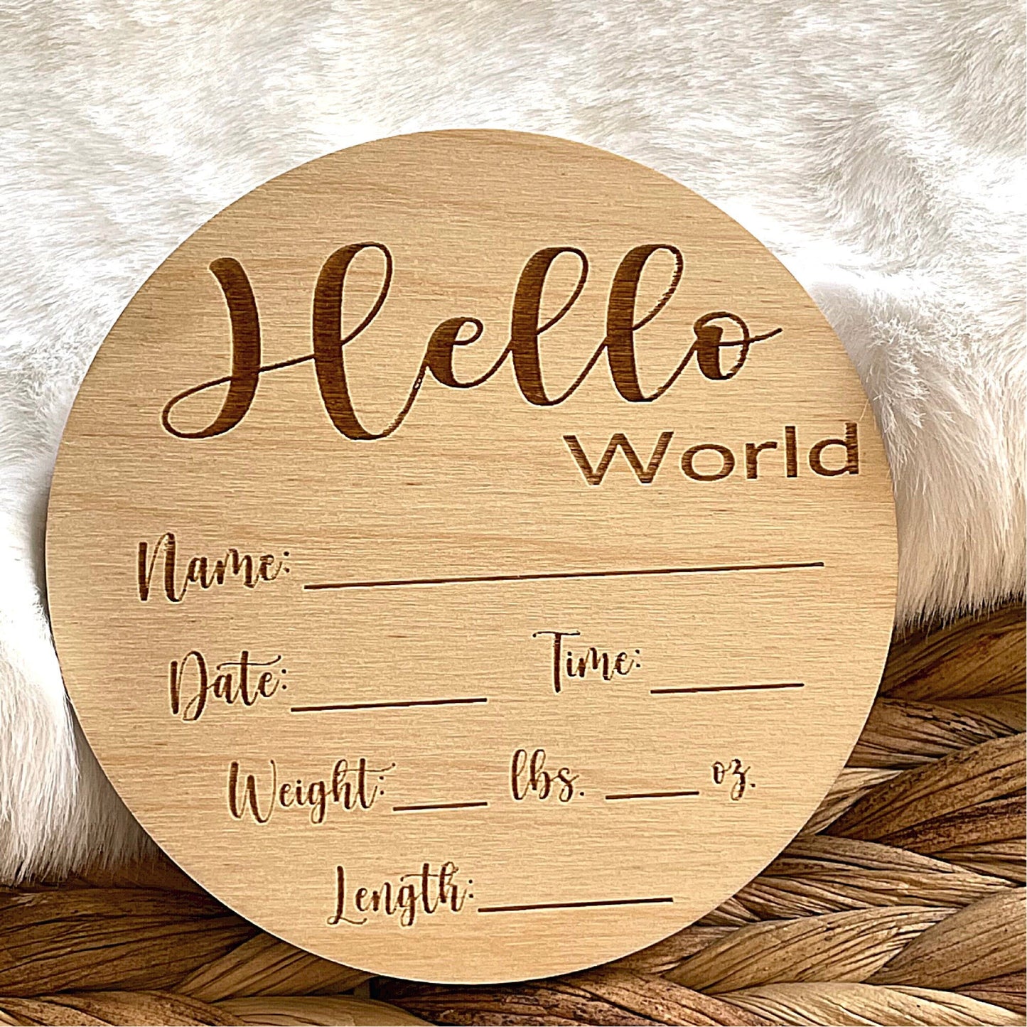 Baby Birth Stats Sign, Birth Announcement Sign