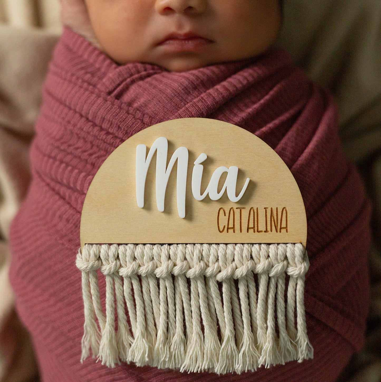 Macrame Baby Milestone Cards, Mia Catalina Style