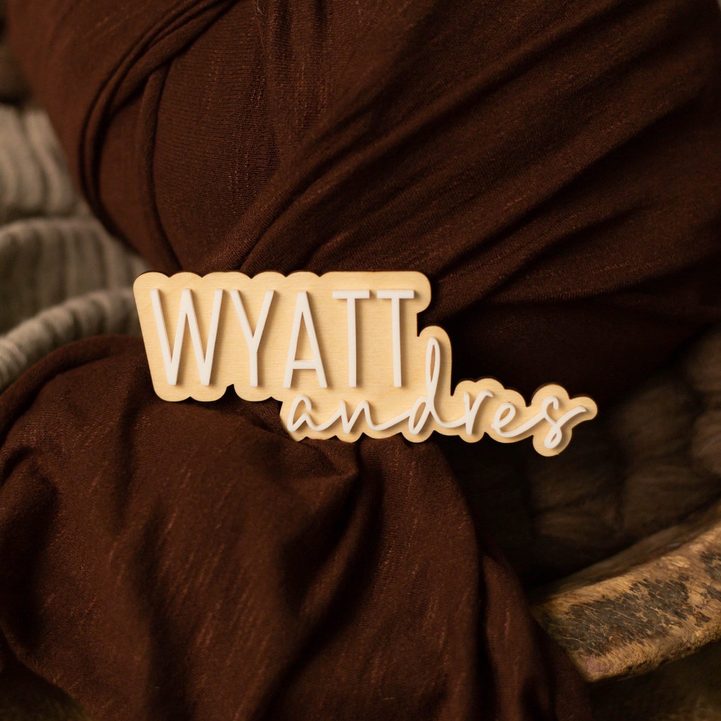 Wyatt Andres Baby Name Sign