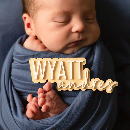 Wyatt Andres Baby Name Sign