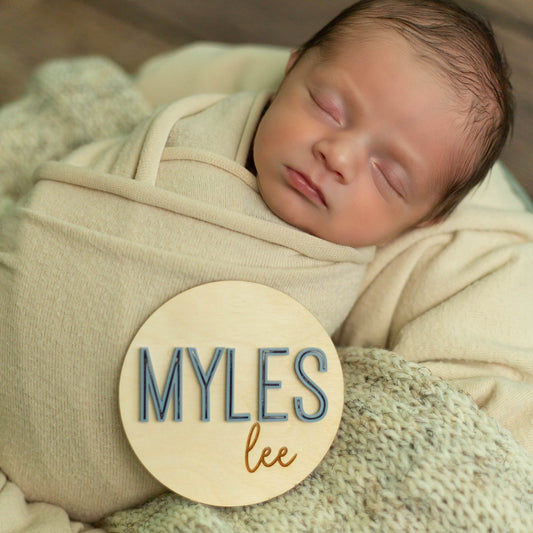 Myles Lee Baby Name Sign