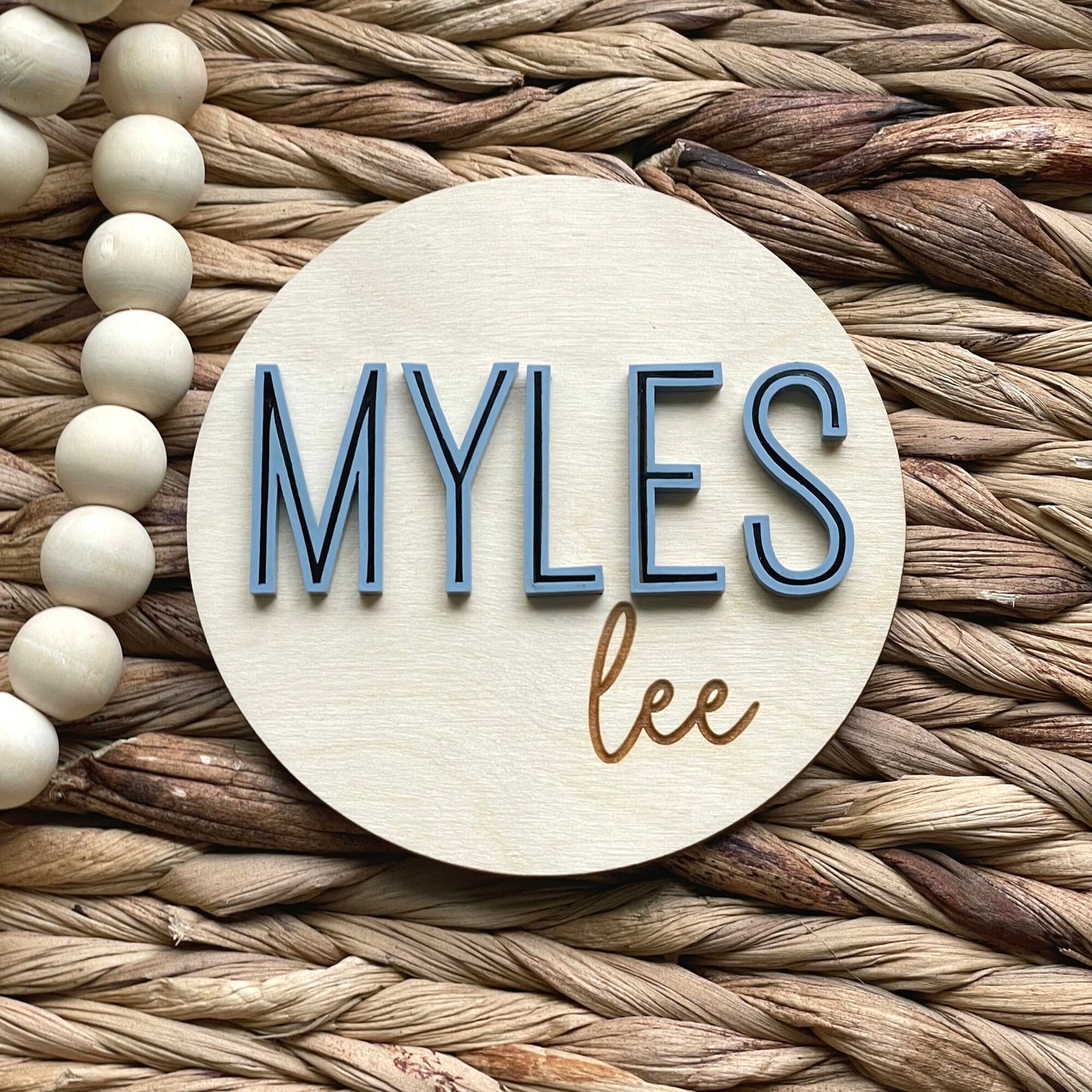 Myles Lee Baby Name Sign
