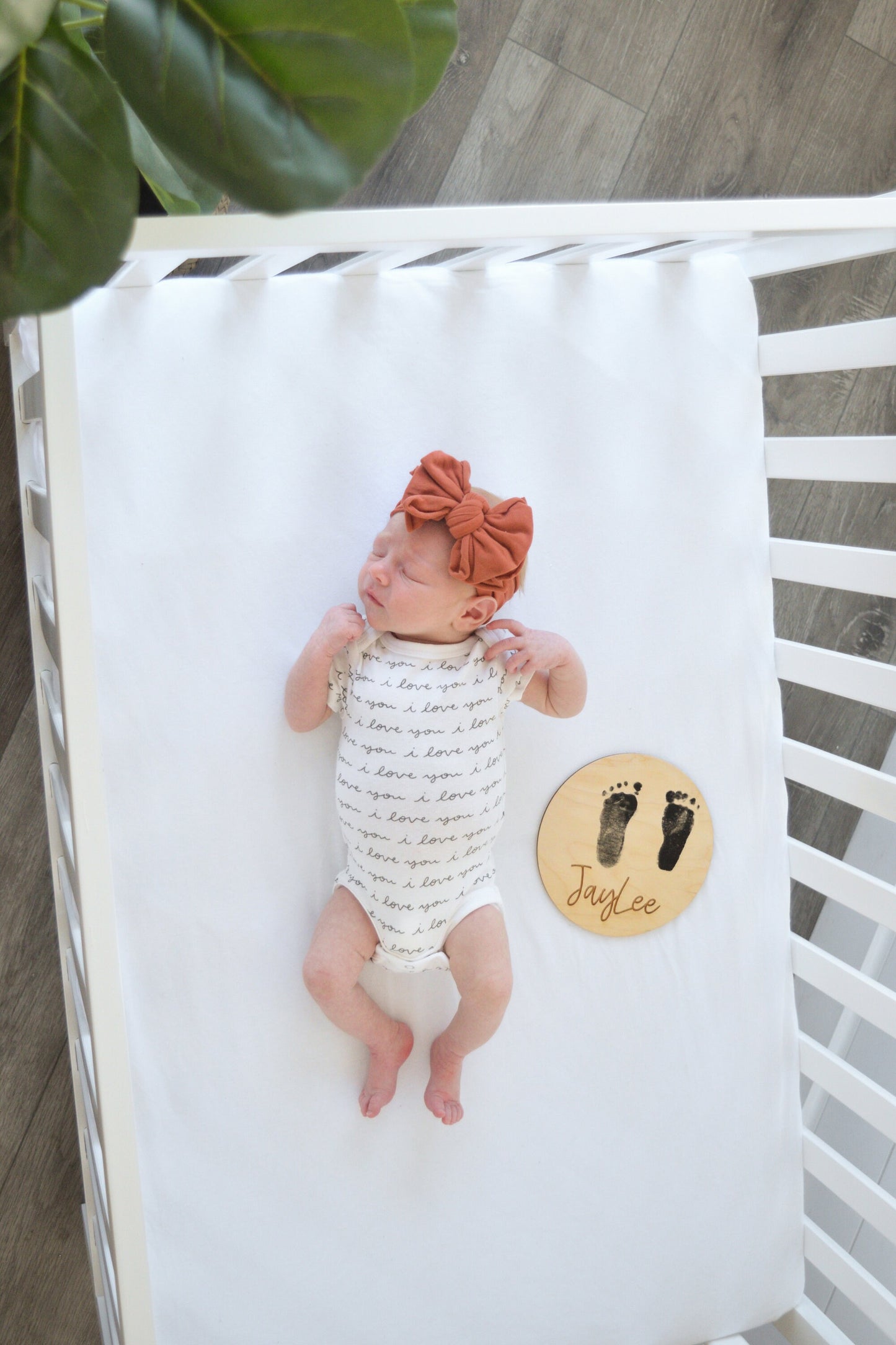 Newborn Footprint Sign