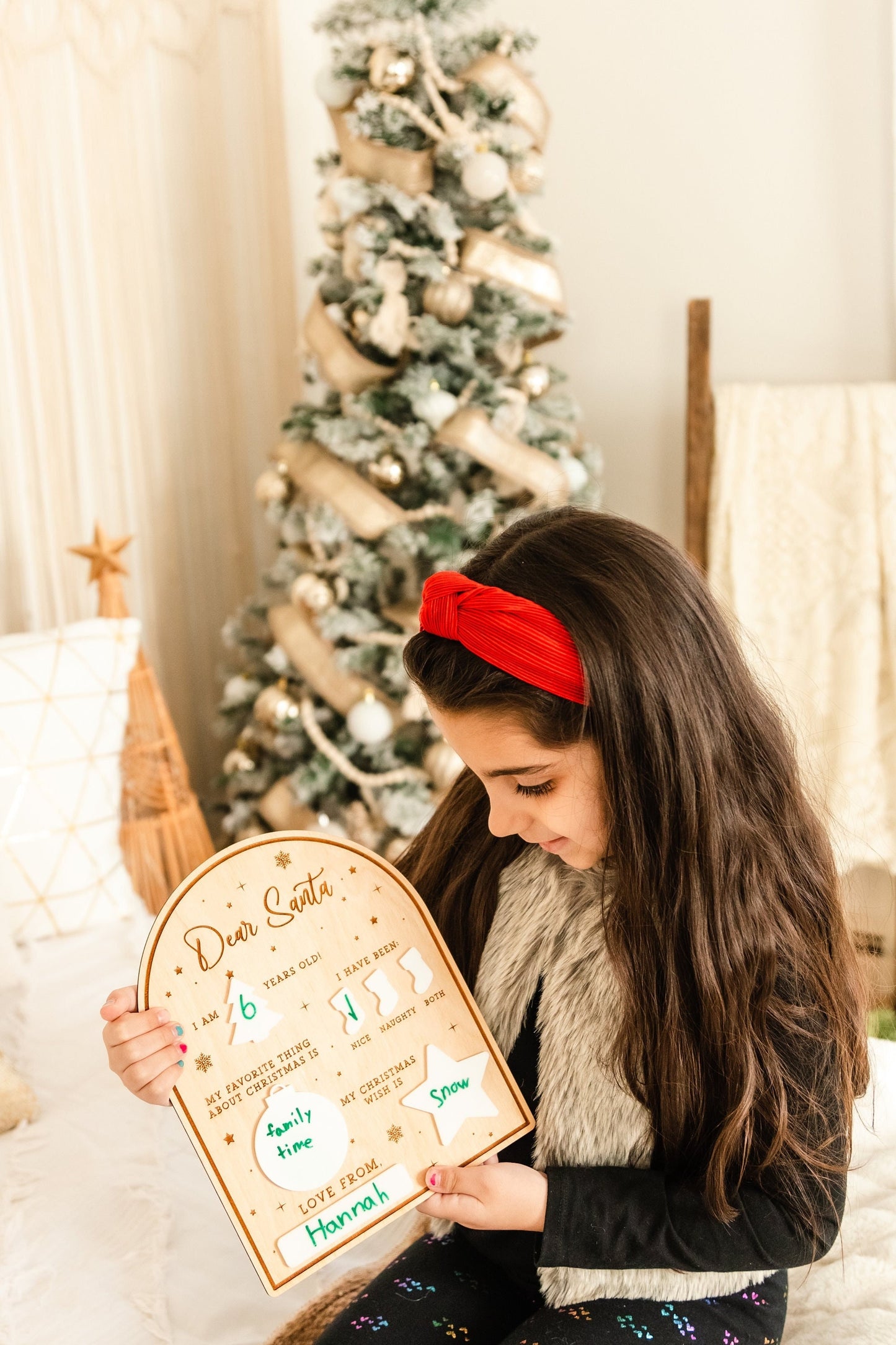 Santa letter, Letter to Santa, Christmas Decoration, Family Tradition